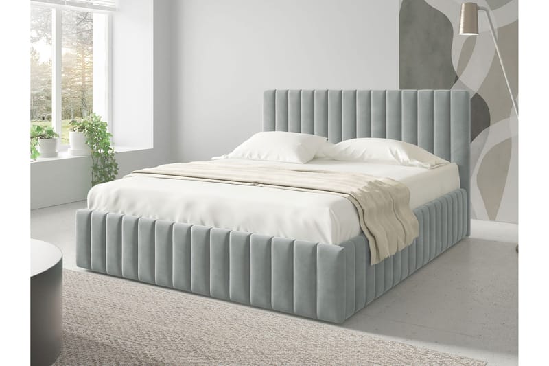 Desio Förvaringssäng 180x200 cm, Beige/Grå