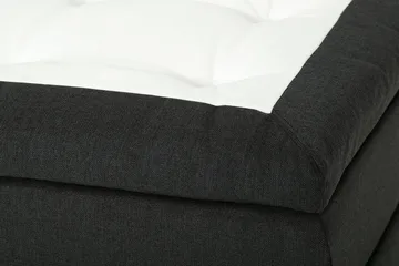 Dolly Kontinentalsäng 180x200cm Memoryfoam - Mörkgrå Svarta Ben - Products - Möbler - Säng - Kontinentalsäng