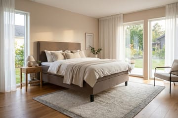 Dream Komplett Sängpaket 180x200 cm Slät - Brun - Products - Möbler - Säng - Kontinentalsäng