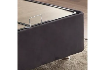 Endulanie Sängram med Sänggavel Singel 90x190 cm - Svart - Products - Möbler - Säng - Komplett sängpaket