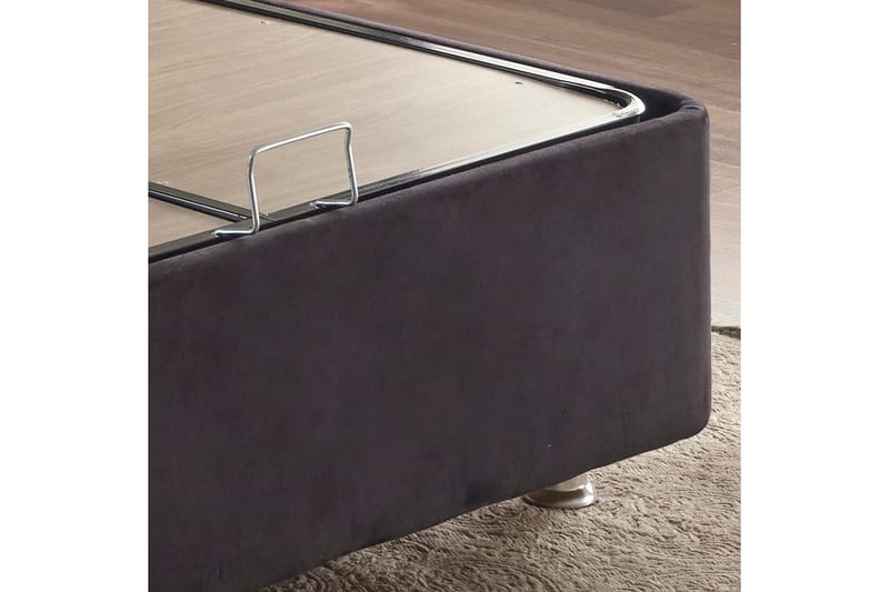 Endulanie Sängram med Sänggavel Singel 90x190 cm - Svart - Products - Möbler - Säng - Komplett sängpaket