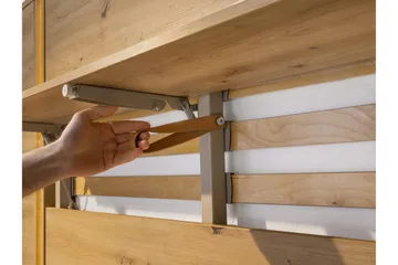 Rauk Sängskåp 211x148 cm - Vit - Products - Möbler - Säng - Gästsäng & extrasäng - Sängskåp