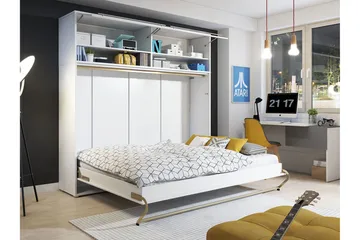 Rauk Sängskåp - Vit Högglans - Products - Möbler - Säng - Gästsäng & extrasäng - Sängskåp