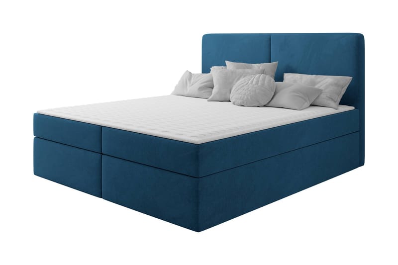 Garris Sängpaket Kontinentalsäng 160x200 cm, Blå