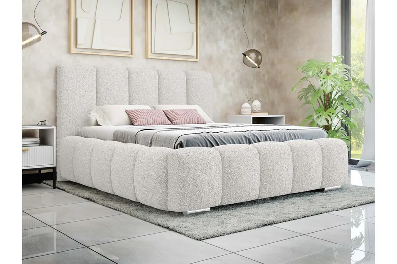 Gioia Förvaringssäng 160x200 cm - Beige - Products - Möbler - Säng - Säng med förvaring