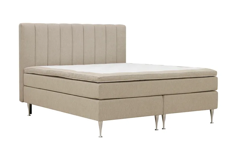 Hilton High Komplett Sängpaket 160x200 cm - Beige - Products - Möbler - Säng - Kontinentalsäng