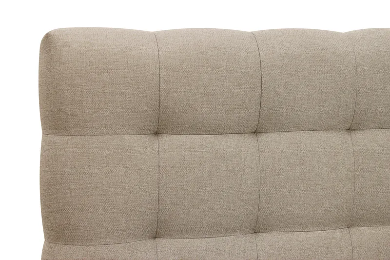 Hilton Komplett Sängpaket 160x200 cm Kontinentalsäng med rutad sänggavel - Beige - Products - Möbler - Säng - Kontinentalsäng