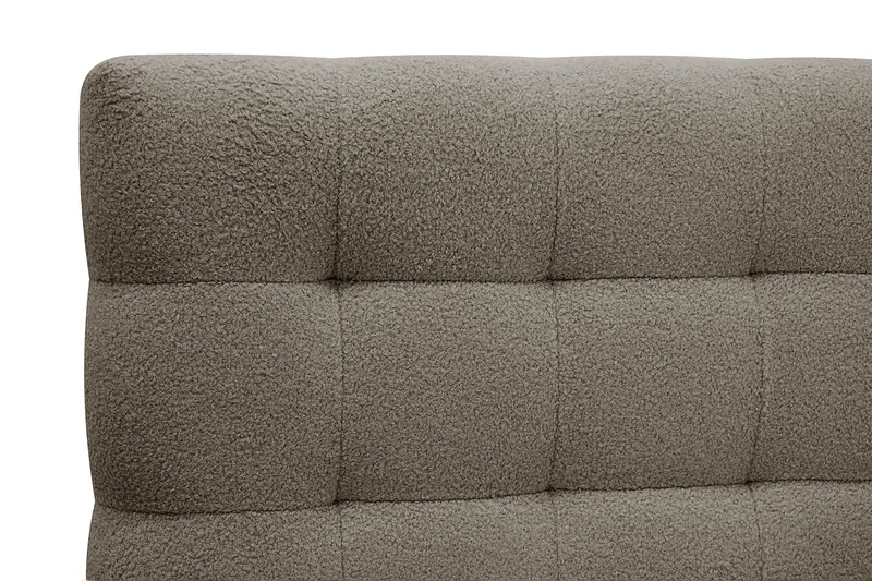 Hilton Komplett Sängpaket 160x200 cm Kontinentalsäng med rutad sänggavel - Brun / Teddy - Products - Möbler - Säng - Kontinentalsäng