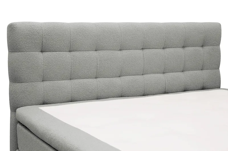 Hilton Komplett Sängpaket 180x200 cm Kontinentalsäng med rutad sänggavel - Gr å - Products - Möbler - Säng - Kontinentalsäng