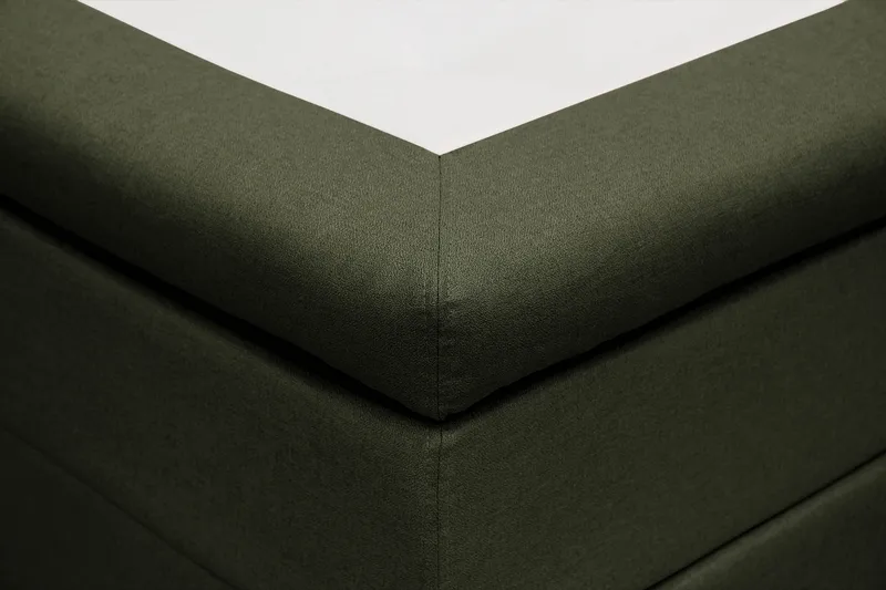Hilton Komplett Sängpaket 180x200 cm Kontinentalsäng med rutad sänggavel - Grön - Products - Möbler - Säng - Kontinentalsäng