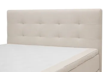 Hilton Premium Komplett Sängpaket 180x200 cm Kontinentalsäng med Sänggavel - Ljusbeige Bouclé - Products - Möbler - Säng - Kontinentalsäng