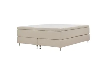 Hilton Premium Kontinentalsäng 160x200 cm - Ljusbeige Bouclé - Products - Möbler - Säng - Kontinentalsäng