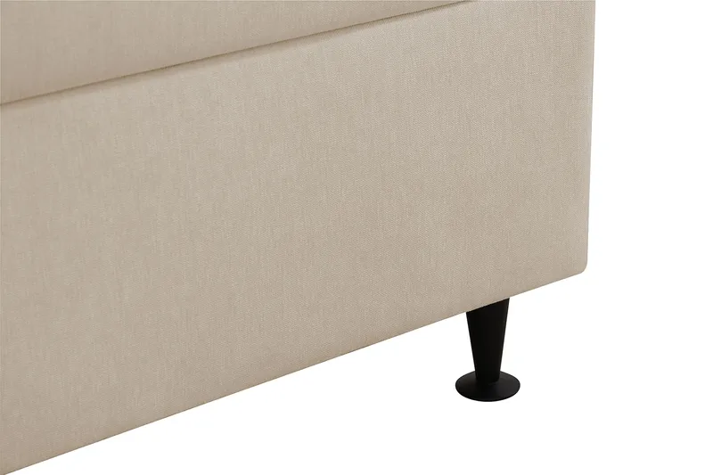 Hilton Plus Komplett Sängpaket med Förvaring 90x200 cm - Beige - Products - Möbler - Säng - Enkelsäng