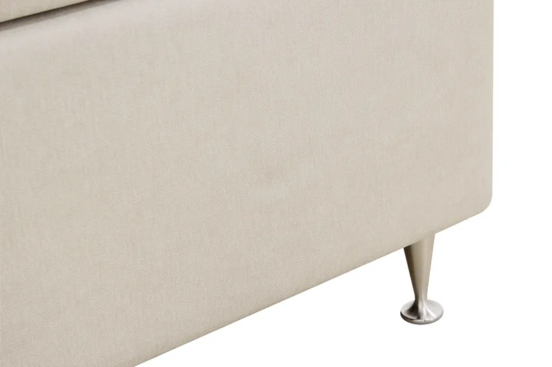 HVILA Premium Komplett Sängpaket 180x200 cm Kontinentalsäng med Sänggavel - Ljusbeige Tyg - Products - Möbler - Säng - Kontinentalsäng