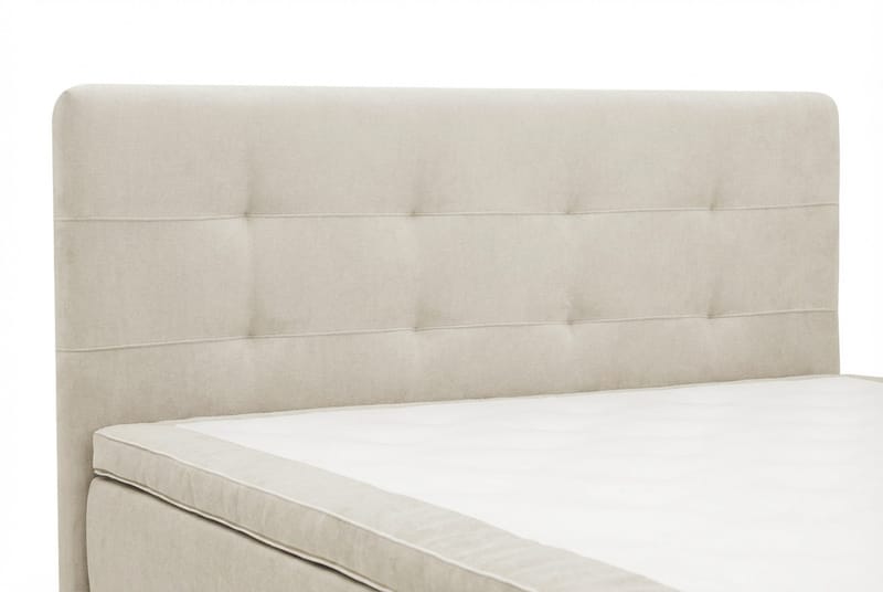 HVILA Premium Komplett Sängpaket 180x200 cm Kontinentalsäng med Sänggavel - Beige Tyg - Products - Möbler - Säng - Kontinentalsäng