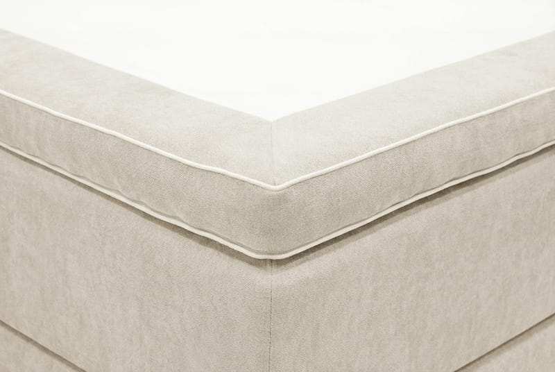 HVILA Premium Komplett Sängpaket 180x200 cm Kontinentalsäng med Sänggavel - Beige Tyg - Products - Möbler - Säng - Kontinentalsäng