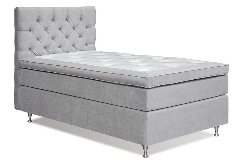 Joluma Sängpaket Fast 105x200 cm - (+Fler val) 105x200 cm Ljusgrå - Products - Möbler - Säng - Kontinentalsäng