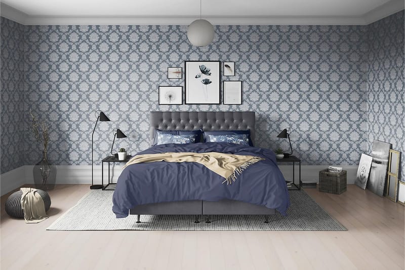 Joluma Sängpaket Fast 105x200 cm - (+Fler val) 105x200 cm Mörkgrå - Products - Möbler - Säng - Kontinentalsäng