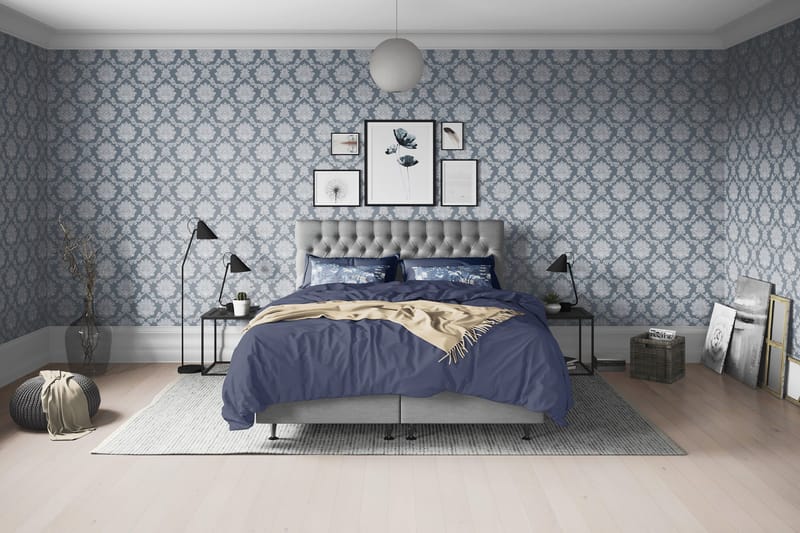 Joluma Sängpaket Fast 140x200 cm - (+Fler val) 140x200 cm Grå - Products - Möbler - Säng - Kontinentalsäng
