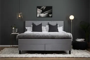 Lucky 150 Kontinentalsäng - Mellangrå - Products - Möbler - Säng - Kontinentalsäng