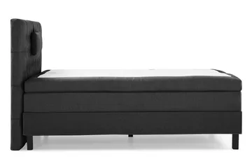 Lucky Komplett Sängpaket 120x200 Latex Diamant Sänggavel - Nackkudde Liten Svart/Grå - Products - Möbler - Säng - Enkelsäng