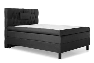 Lucky Komplett Sängpaket 120x200 Latex Diamant Sänggavel - Nackkudde Liten Svart/Grå - Products - Möbler - Säng - Enkelsäng