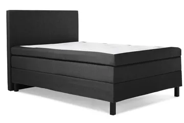 Lucky Komplett Sängpaket 120x200 Memory Slät Sänggavel  S - Svart/Grå - Products - Möbler - Säng - Enkelsäng