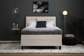 Lucky Komplett Sängpaket 120x200 Polyeter Diamant Sänggavel - Nackkudde Liten Beige - Products - Möbler - Säng - Enkelsäng