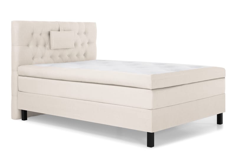 Lucky Komplett Sängpaket 120x200 Polyeter Diamant Sänggavel - Nackkudde Liten Beige - Products - Möbler - Säng - Enkelsäng