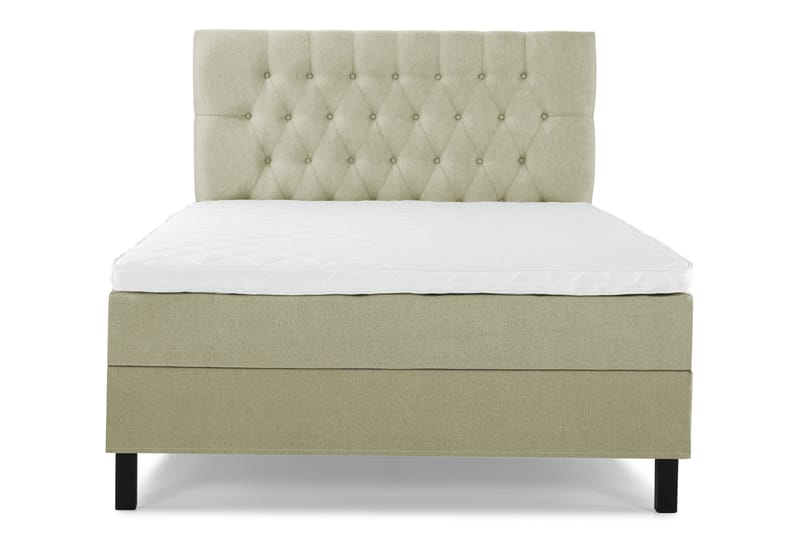 Lucky Komplett Sängpaket 140x200 Skum Diamant Sänggavel - Grön - Products - Möbler - Säng - Kontinentalsäng