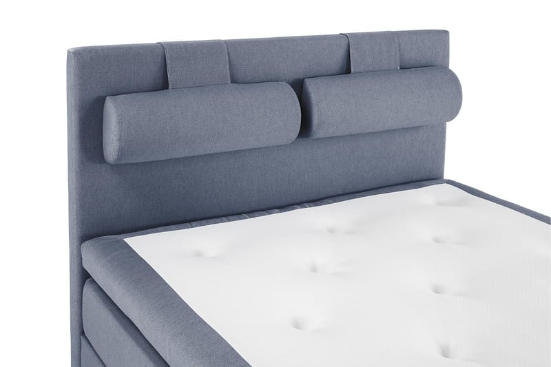 Lucky Komplett Sängpaket 140x200 Polyeter Slät Sänggavel - Nackkudde Stor Mörkblå - Products - Möbler - Säng - Kontinentalsäng