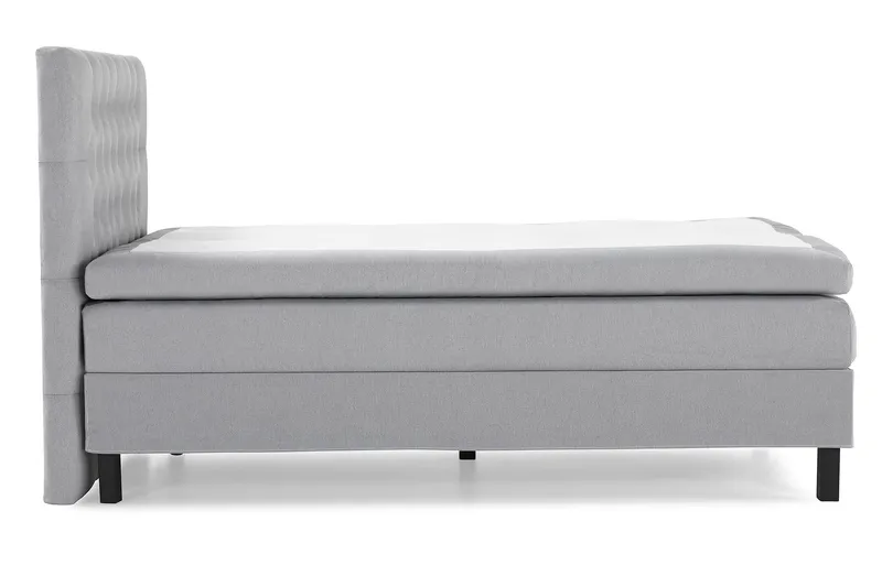 Lucky Komplett Sängpaket 140x200 Polyeter Diamant Sänggavel - Grå - Products - Möbler - Säng - Kontinentalsäng