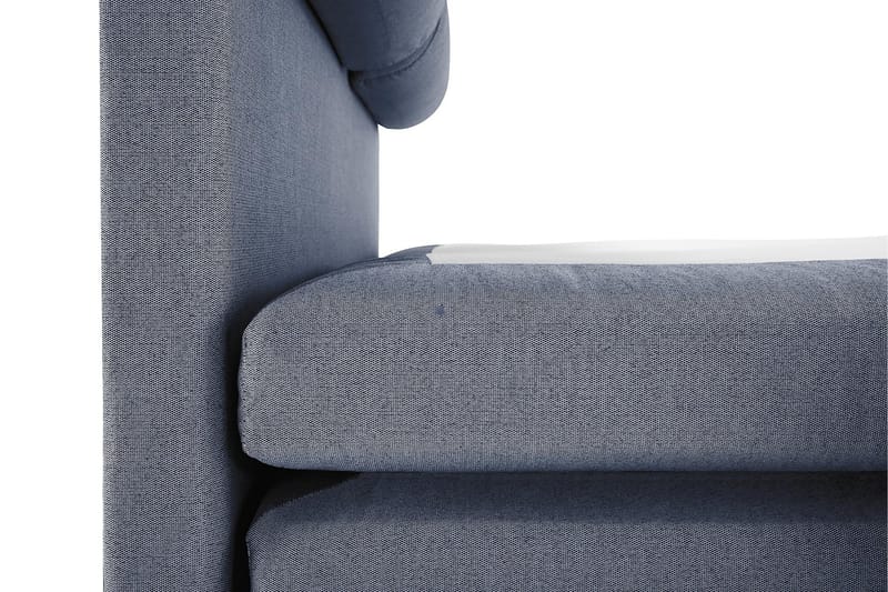 Lucky Komplett Sängpaket 140x200 Polyeter Slät Sänggavel - Nackkudde Stor Mörkblå - Products - Möbler - Säng - Kontinentalsäng