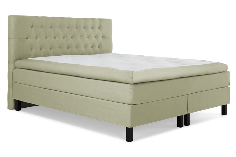 Lucky Komplett Sängpaket 160x200 Latex Diamant Sänggavel - Grön - Products - Möbler - Säng - Kontinentalsäng