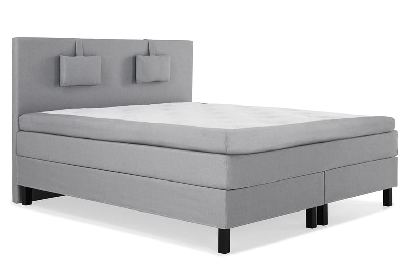 Lucky Komplett Sängpaket 160x200 Latex Slät - Nackkudde Liten Mellangrå - Products - Möbler - Säng - Kontinentalsäng