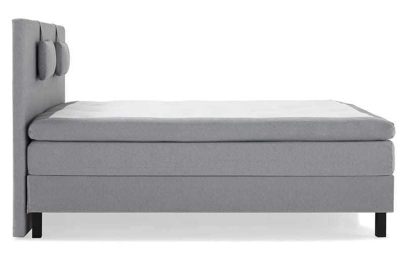 Lucky Komplett Sängpaket 160x200 Latex Slät - Nackkudde Liten Mellangrå - Products - Möbler - Säng - Kontinentalsäng