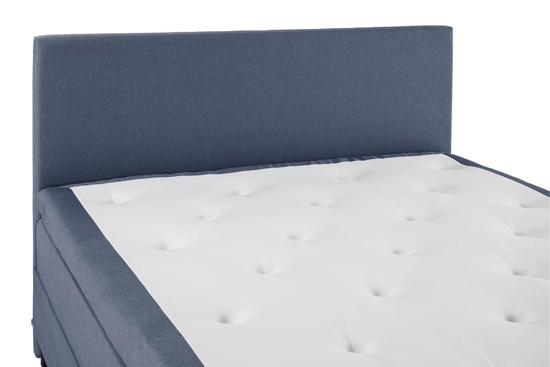 Lucky Komplett Sängpaket 160x200 Memory Slät Sänggavel - Mörkblå - Products - Möbler - Säng - Kontinentalsäng