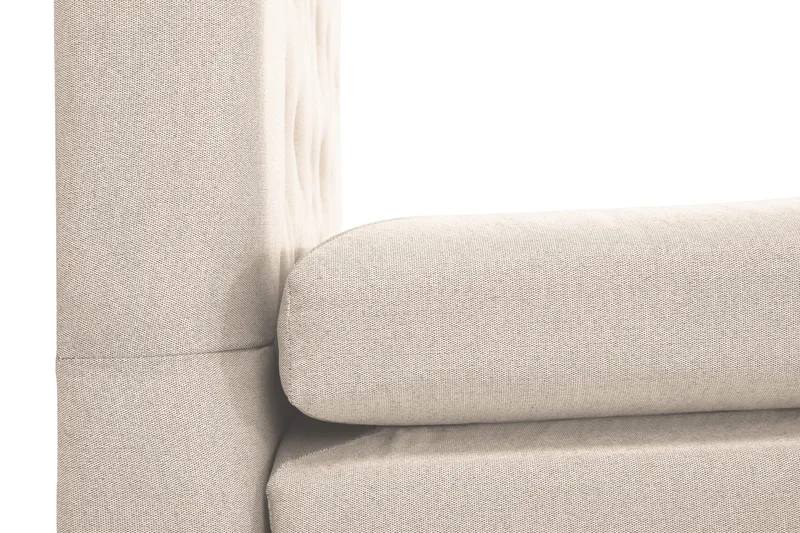 Lucky Komplett Sängpaket 160x200 Polyeter Diamant Sänggavel - Nackkudde Stor Beige - Products - Möbler - Säng - Kontinentalsäng