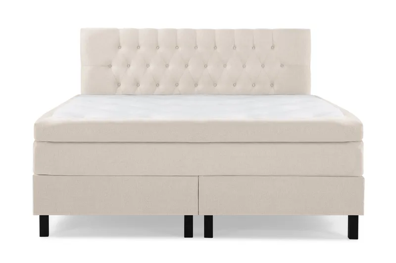 Lucky Komplett Sängpaket 180x200 Latex Diamant Sänggavel - Beige - Products - Möbler - Säng - Kontinentalsäng