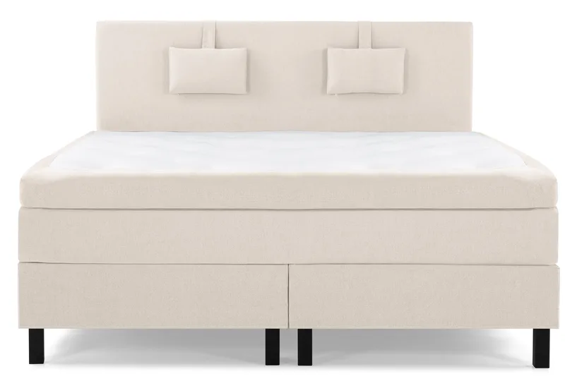 Lucky Komplett Sängpaket 180x200 Latex Slät Sänggavel - Nackkudde Liten Beige - Products - Möbler - Säng - Kontinentalsäng