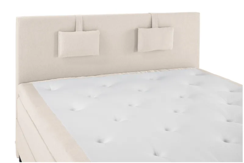 Lucky Komplett Sängpaket 180x200 Latex Slät Sänggavel - Nackkudde Liten Beige - Products - Möbler - Säng - Kontinentalsäng