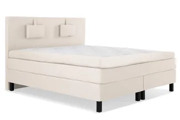 Lucky Komplett Sängpaket 180x200 Latex Slät Sänggavel - Nackkudde Liten Beige - Products - Möbler - Säng - Kontinentalsäng