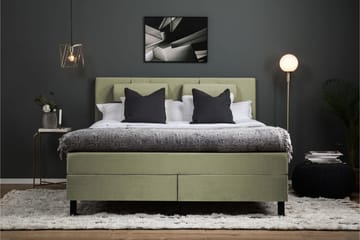 Lucky Komplett Sängpaket 180x200 Latex Slät Sänggavel - Nackkudde Stor Grön - Products - Möbler - Säng - Kontinentalsäng