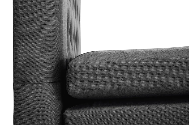 Lucky Komplett Sängpaket 180x200 Polyeter Diamant - Svart / Mörkgrå - Products - Möbler - Säng - Kontinentalsäng