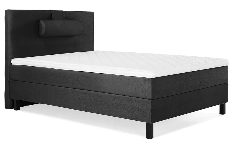 Lucky Kontinentalsäng 120x200Skum - Svart/Grå - Products - Möbler - Säng - Enkelsäng
