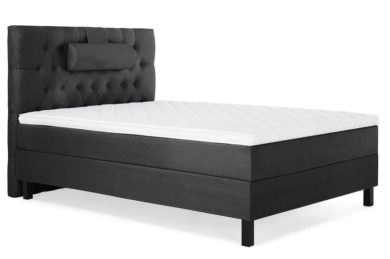 Lucky Kontinentalsäng 120x200Skum - Svart/Grå - Products - Möbler - Säng - Enkelsäng