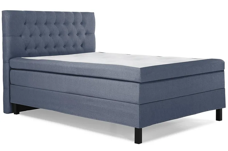 Lucky Kontinentalsäng 140x200Latexmadrass - Mörkblå - Products - Möbler - Säng - Kontinentalsäng
