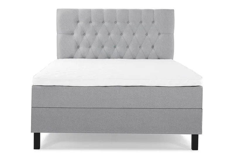 Lucky Kontinentalsäng 140x200Skum - Mellangrå - Products - Möbler - Säng - Kontinentalsäng