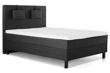 Lucky Kontinentalsäng 140x200Skum - Svart/Grå - Products - Möbler - Säng - Kontinentalsäng