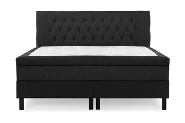 Utan sänggavel - Svart/Grå/PU